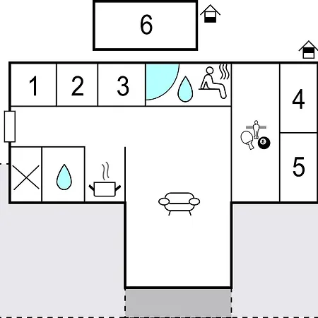 5 Bedroom Pet Friendly In Vaeggerlose 度假居